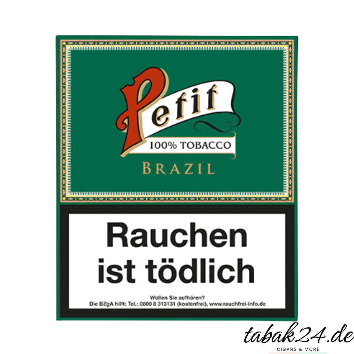 Petit Brazil Mini Zigarillo mit würzigem Brasiltabak-Deckblatt