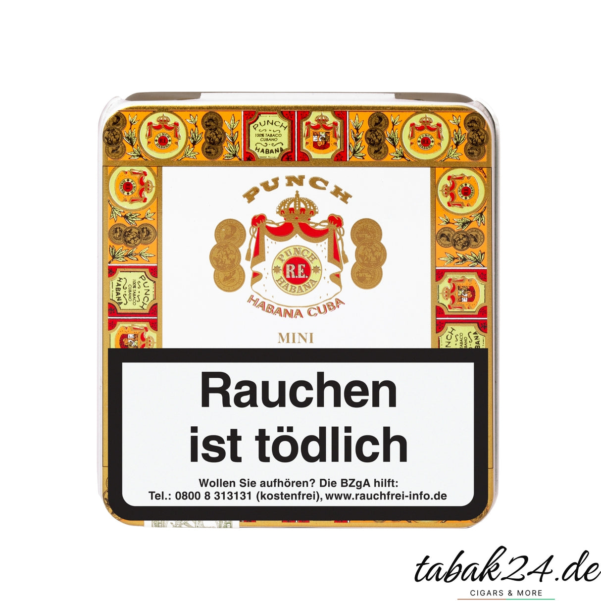 Punch Mini – kubanische Zigarillos mit mild-würzigen Holz-, Nuss- und Ledernoten für kurze Genussmomente.