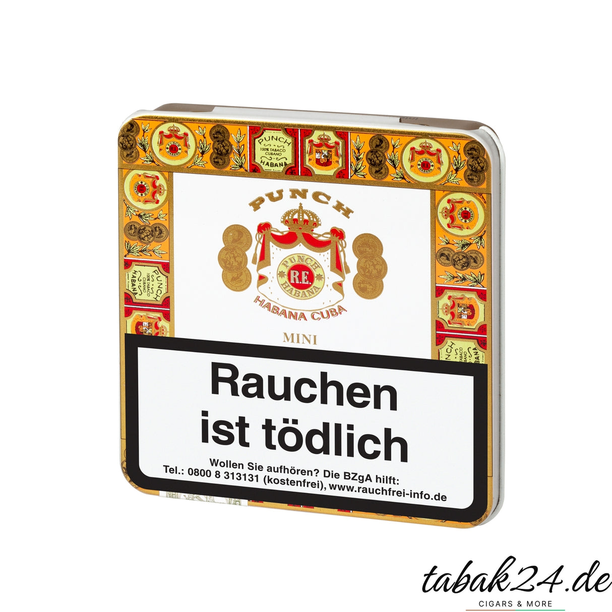Punch Mini – edle kubanische Zigarillos mit mild-würzigen Aromen in einer stilvollen Dose.