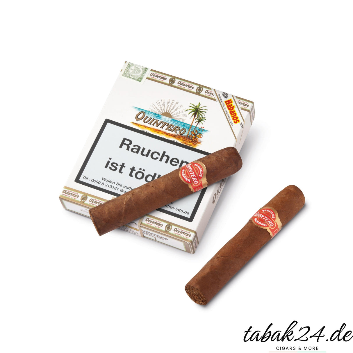 Quintero Favoritos Etui mit fünf kubanischen Shortfiller-Zigarren