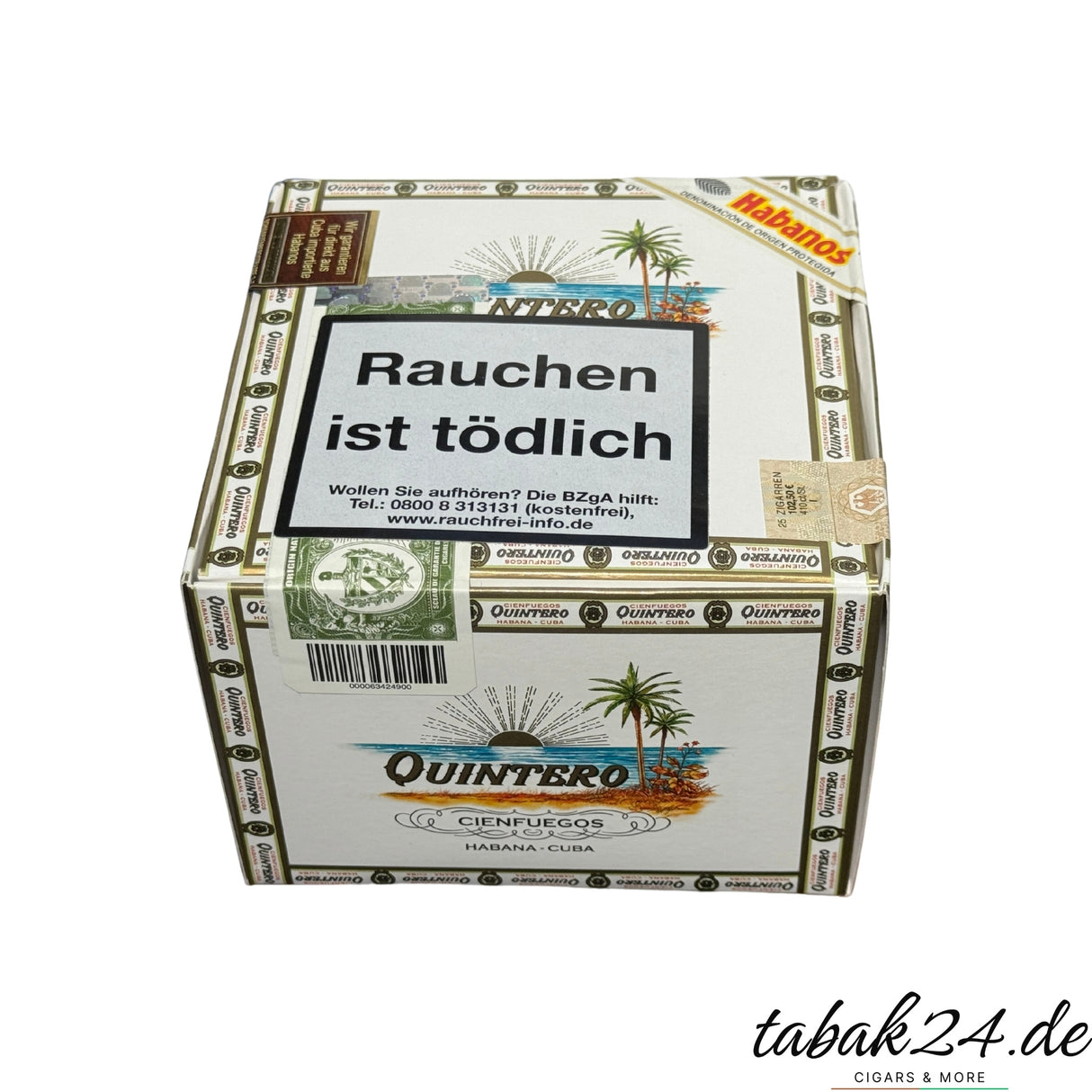Quintero Favoritos Zigarrenbox mit 25 Stück, kubanischer Shortfiller