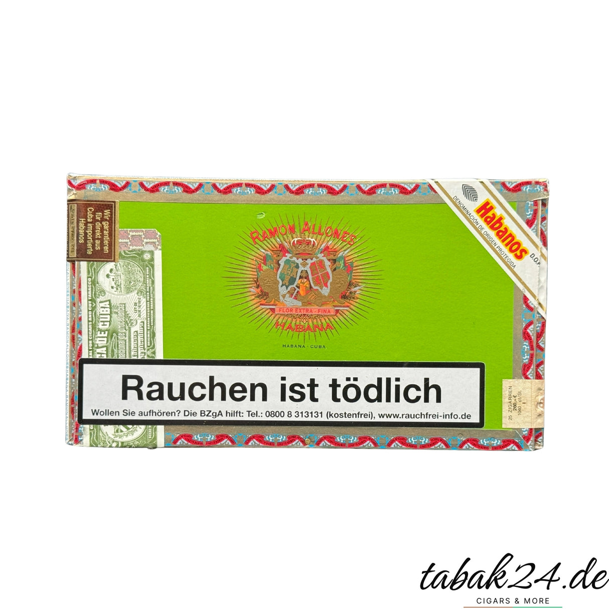 Ramon Allones Small Club Corona 25er Holzkiste mit Habanos-Siegel