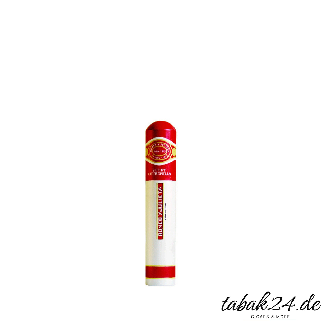 Zigarre Romeo y Julieta Short Churchill im roten Aluminiumtubo
