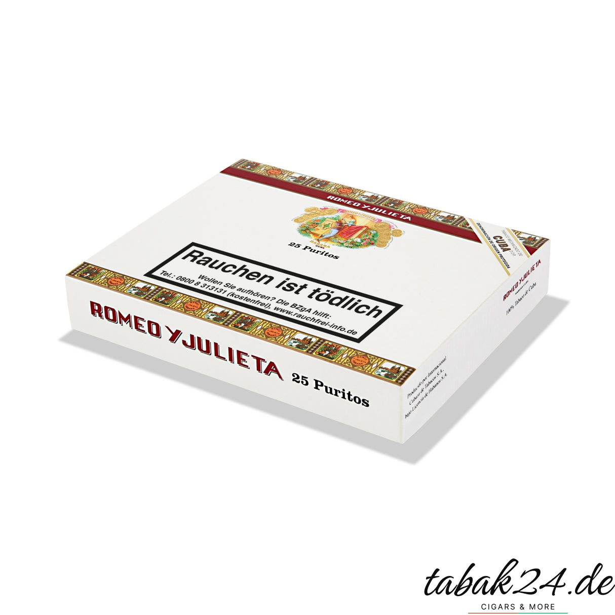 Romeo y Julieta Puritos 25er Box mit kubanischem Design