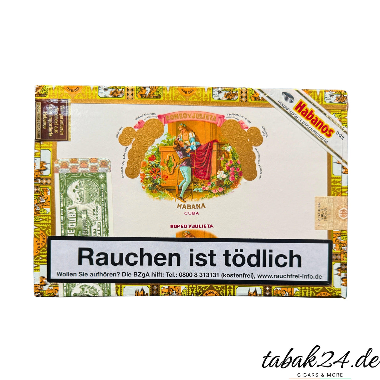 Romeo y Julieta Short Churchill 10er Kiste mit Habanos-Siegel