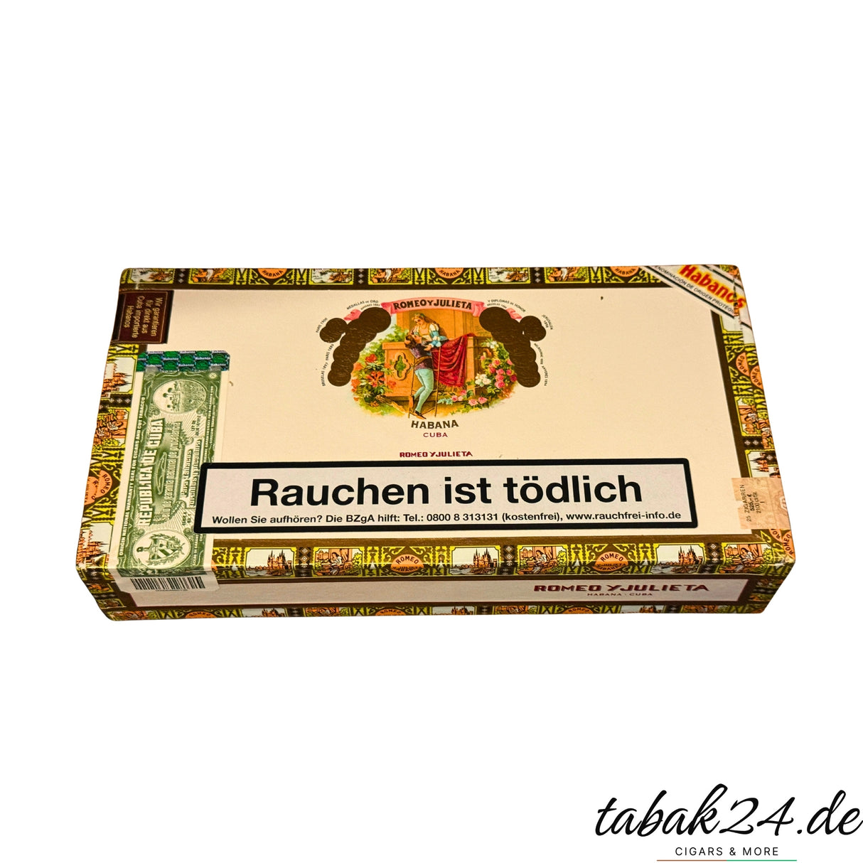 Kiste mit 25 Short Churchill Zigarren von Romeo y Julieta