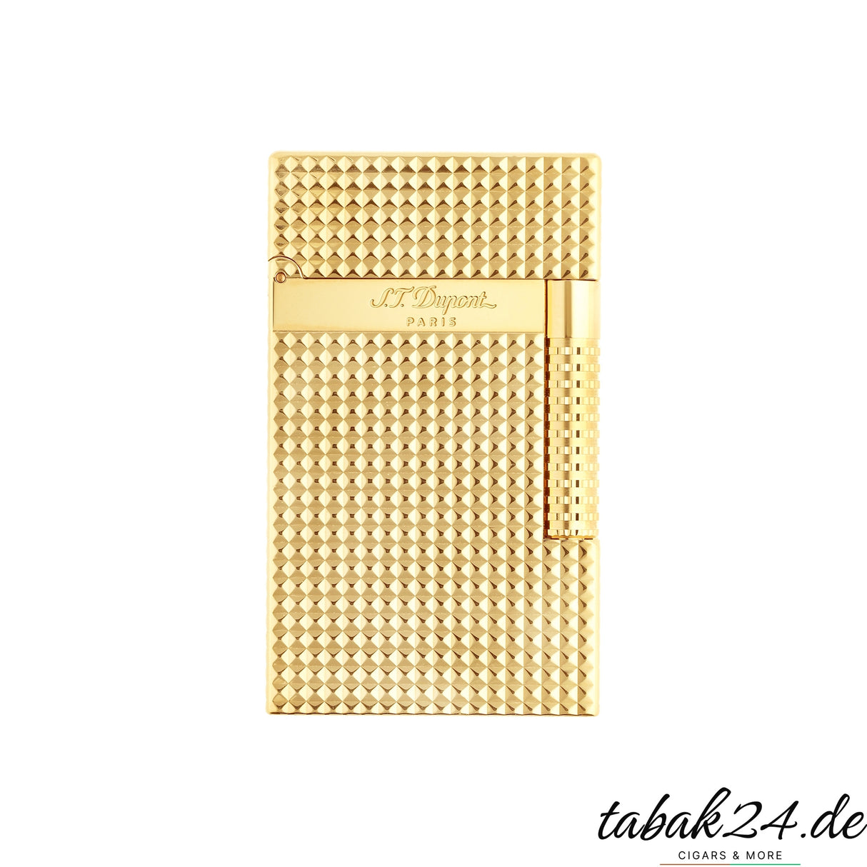 S.T. Dupont Le Grand Diamond Head Gold Feuerzeug Vorderseite