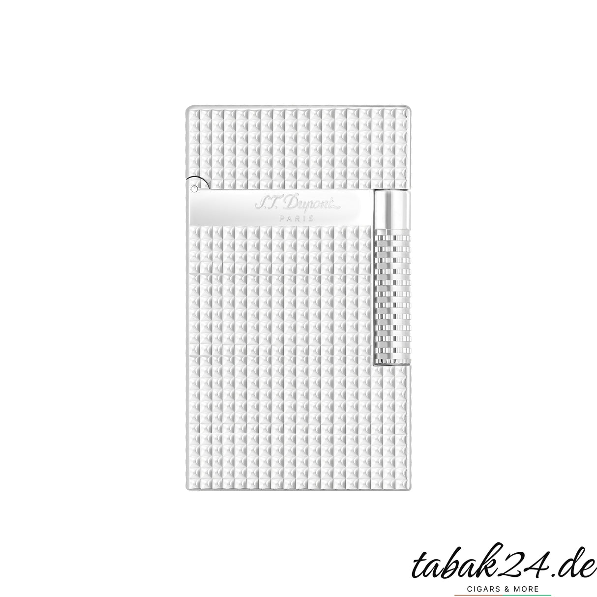 S.T. Dupont Le Grand Diamond Head Palladium Feuerzeug Vorderseite