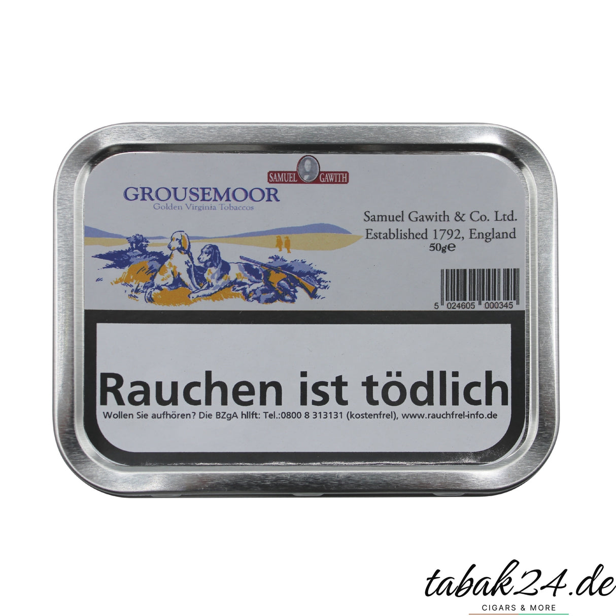 Samuel Gawith Grousemoor Pfeifentabak, 50 Gramm Dose