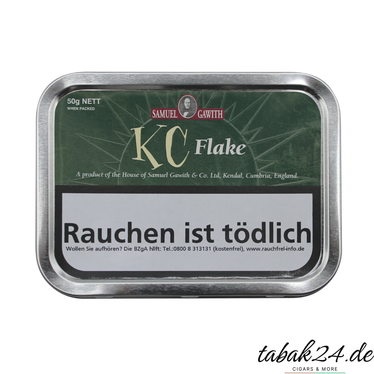 Samuel Gawith KC Flake Pfeifentabak, 50 Gramm Dose