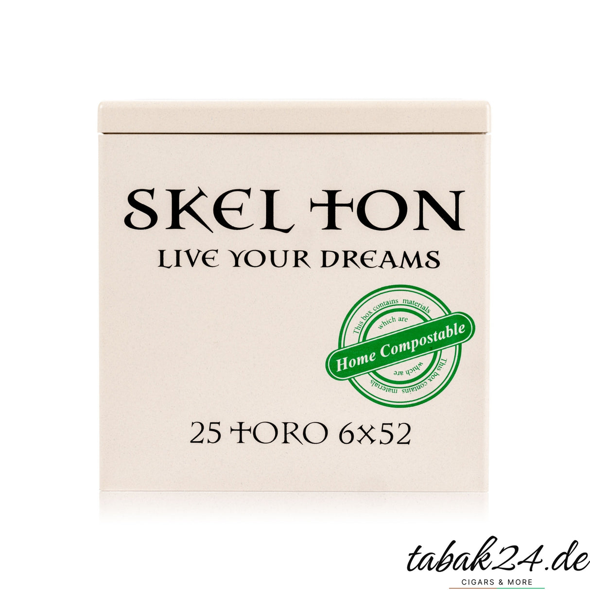 Skel Ton Live Your Dreams Toro Zigarrenkiste mit 25 Stück Frontansicht