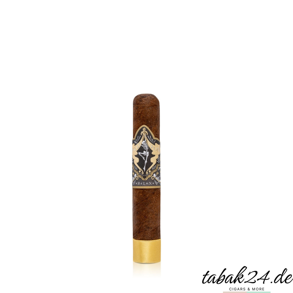 Skelton xReLaXx Robusto – einzelne Zigarre vor weißem Hintergrund