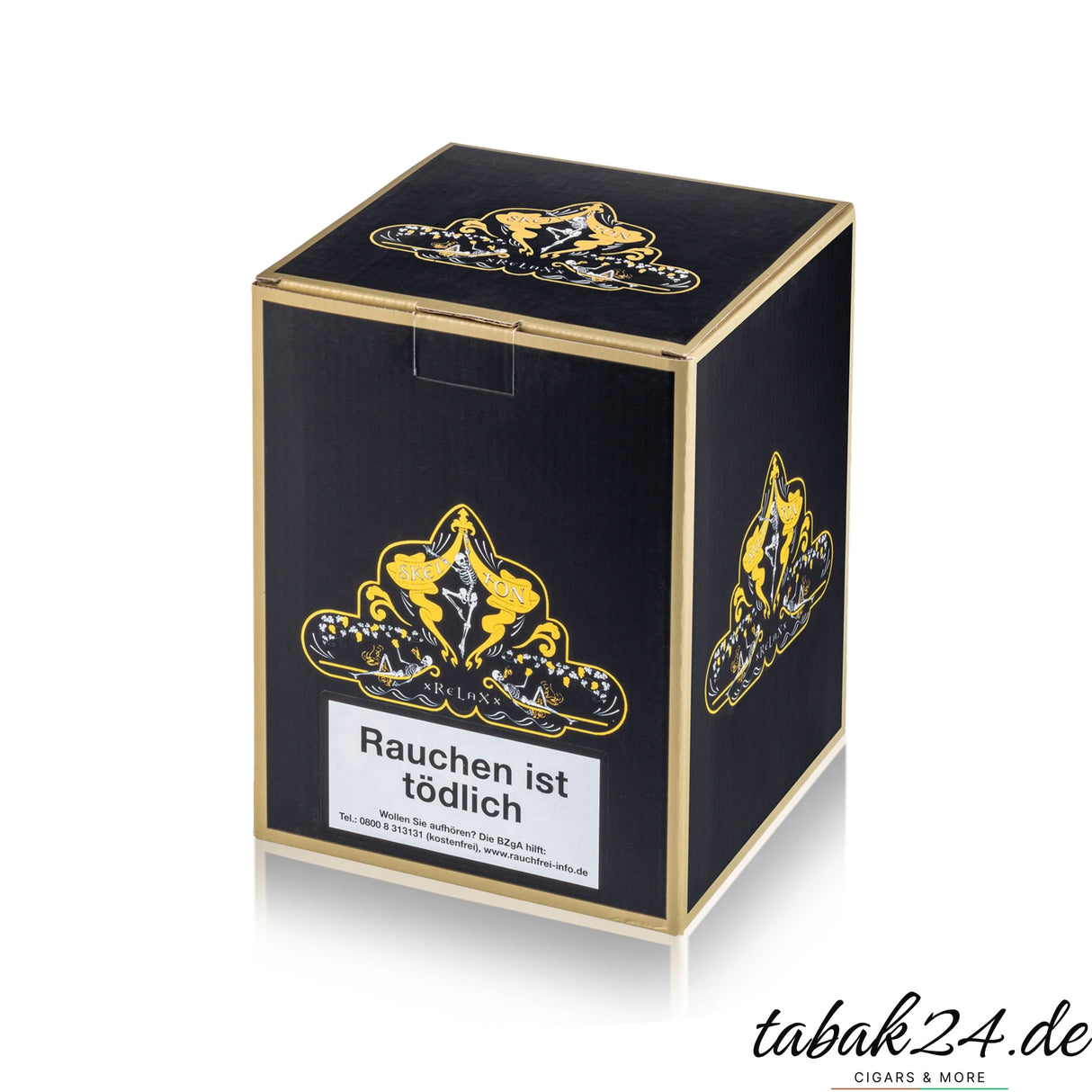 Skelton xReLaXx Robusto – Umkarton schwarz-gold mit Logo