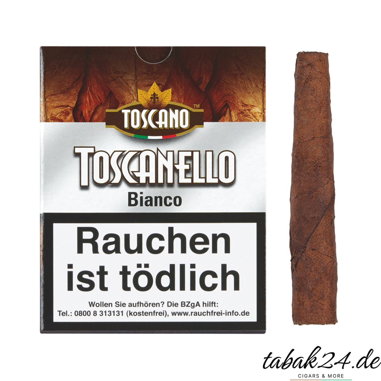 Toscanello Bianco Raffinato – Short-Zigarre mit Vanille-Aroma