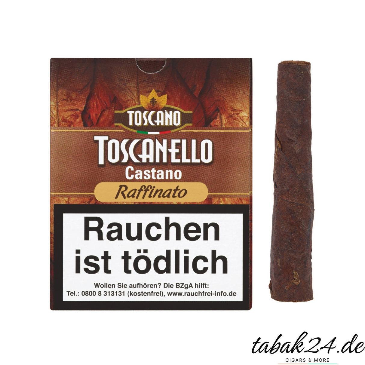 Toscanello Castano Raffinato – Short-Zigarre mit feinem Kastanienaroma