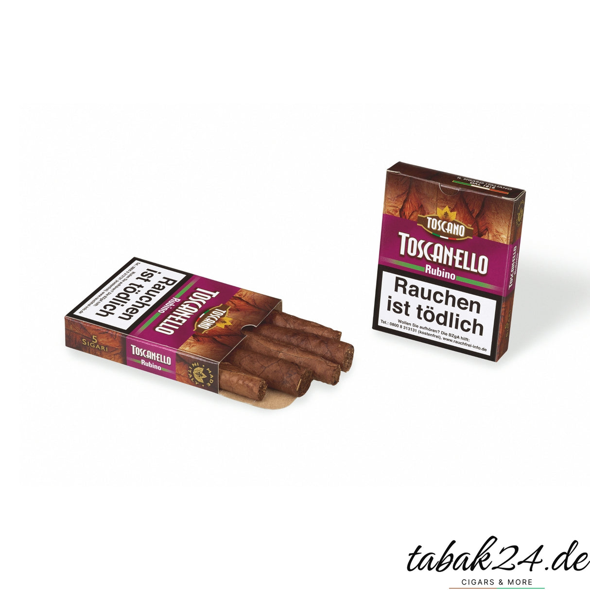 Toscanello Rubino – offene 5er-Packung aromatisierter Kentucky-Zigarren