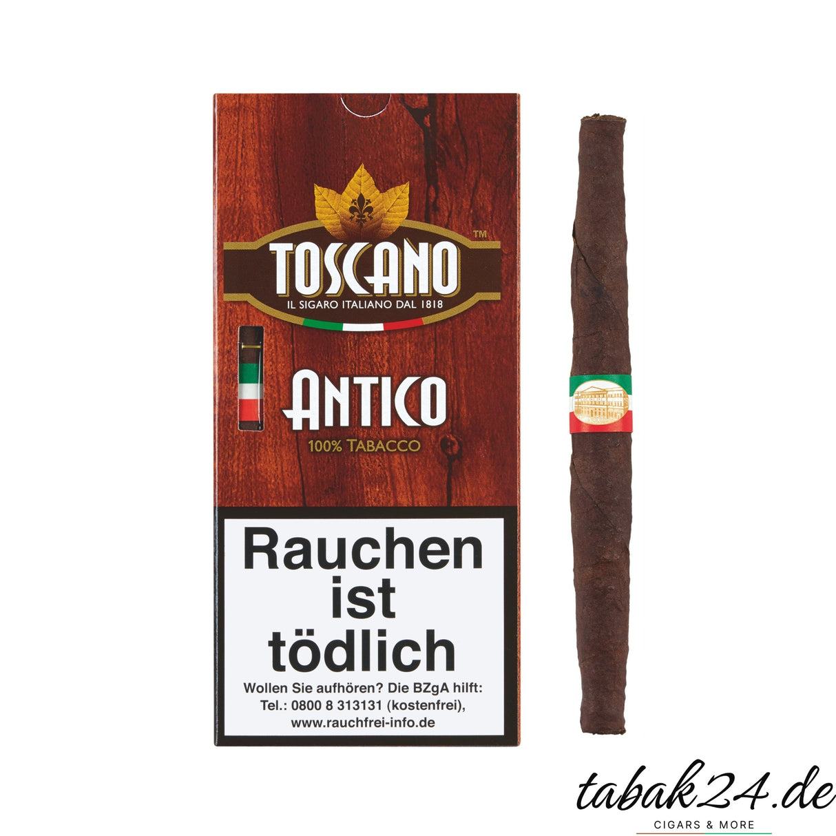 Toscano Antico – kräftige, lang gereifte Kentucky-Zigarre aus Italien