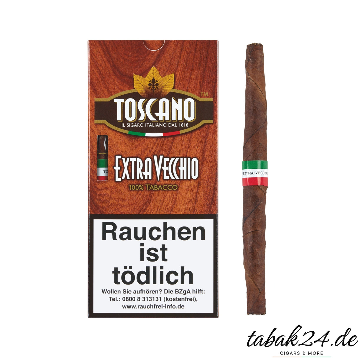 Toscano Extra Vecchio – kräftige italienische Zigarre mit gereiftem Kentucky-Tabak