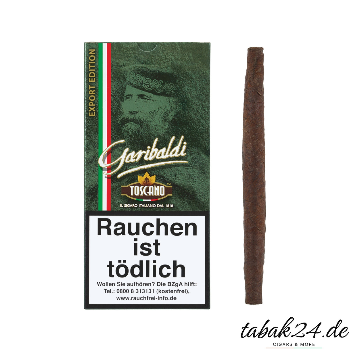 Toscano Garibaldi – klassische italienische Zigarre mit Kentucky-Tabak