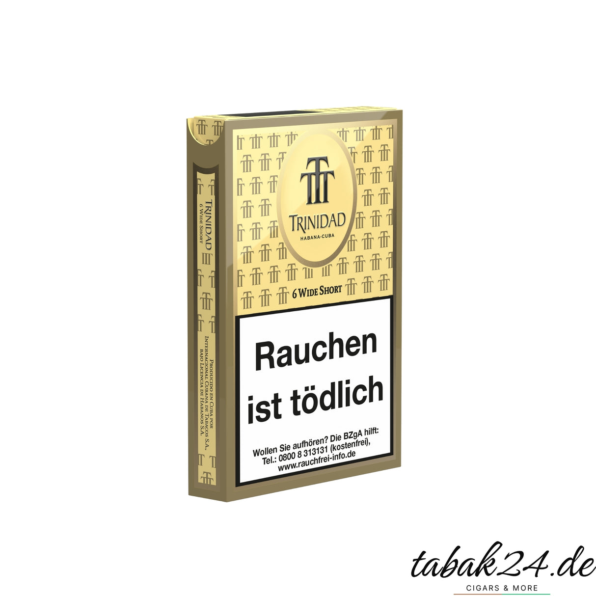 Trinidad Wide Short Päckchen mit 6 kubanischen Zigarillos