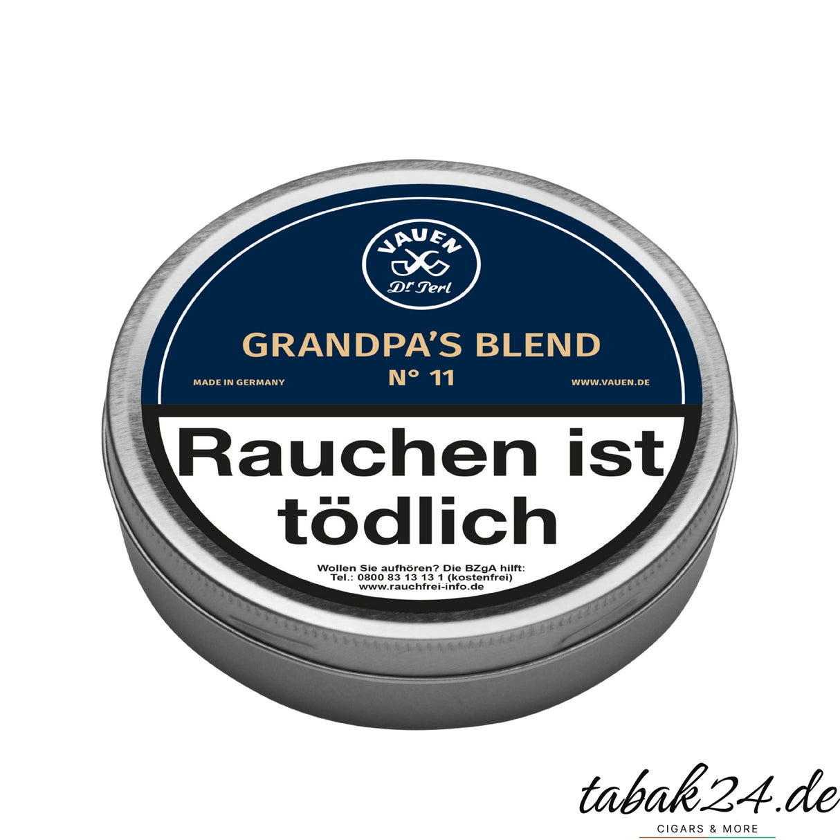 VAUEN Grandpa’s Blend No. 11 Pfeifentabakdose mit Tonka-Karamell-Aromen