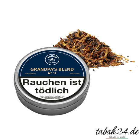 VAUEN Grandpa’s Blend No. 11 Dose mit Tabakmischung daneben