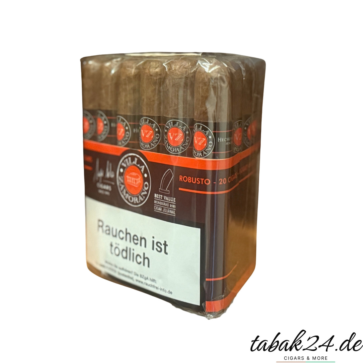 Villa Zamorano Classic Robusto Bundle mit 20 Zigarren – kräftige Honduras-Longfiller