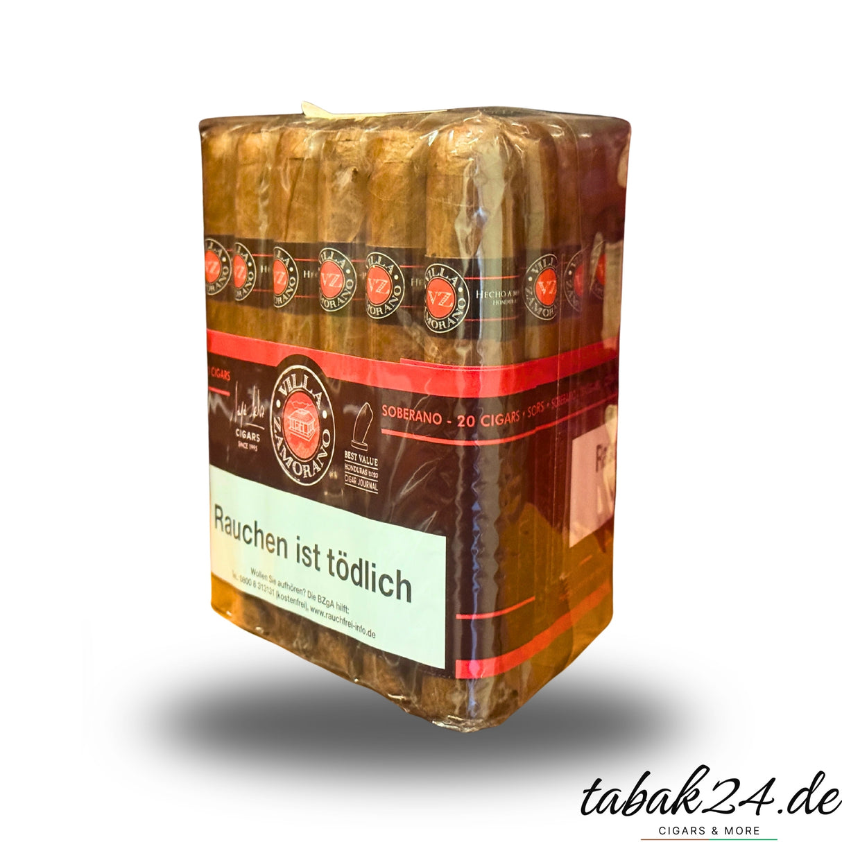 Villa Zamorano Classic Soberano Bundle mit 20 Zigarren – Honduras Gordo 152 mm Ringmaß 60