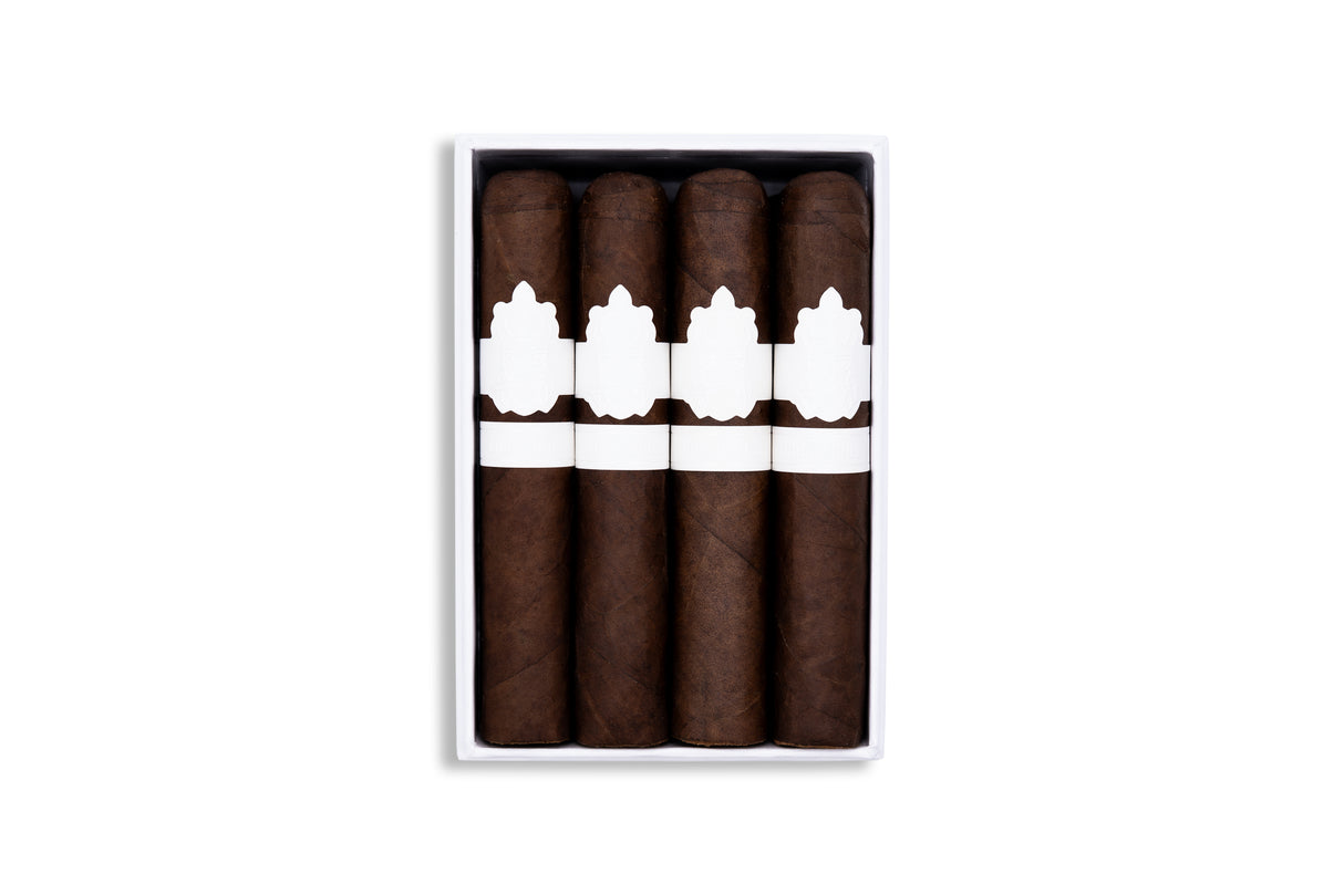 CigarKings Wide White Zigarre Detailaufnahme – Jalapa Maduro Deckblatt aus Nicaragua