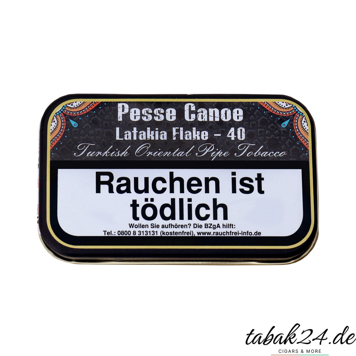 Gladora Tobacco Pesse Canoe Latakia Flake 40 Pfeifentabak – 50g Dose