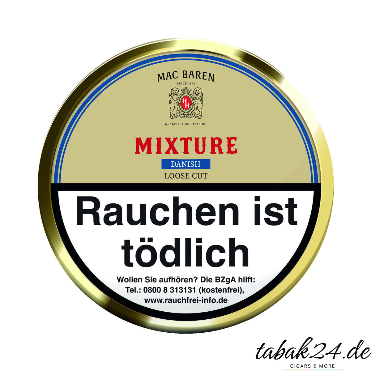 Mac Baren Danish Mixture Pfeifentabak, 100 g Dose