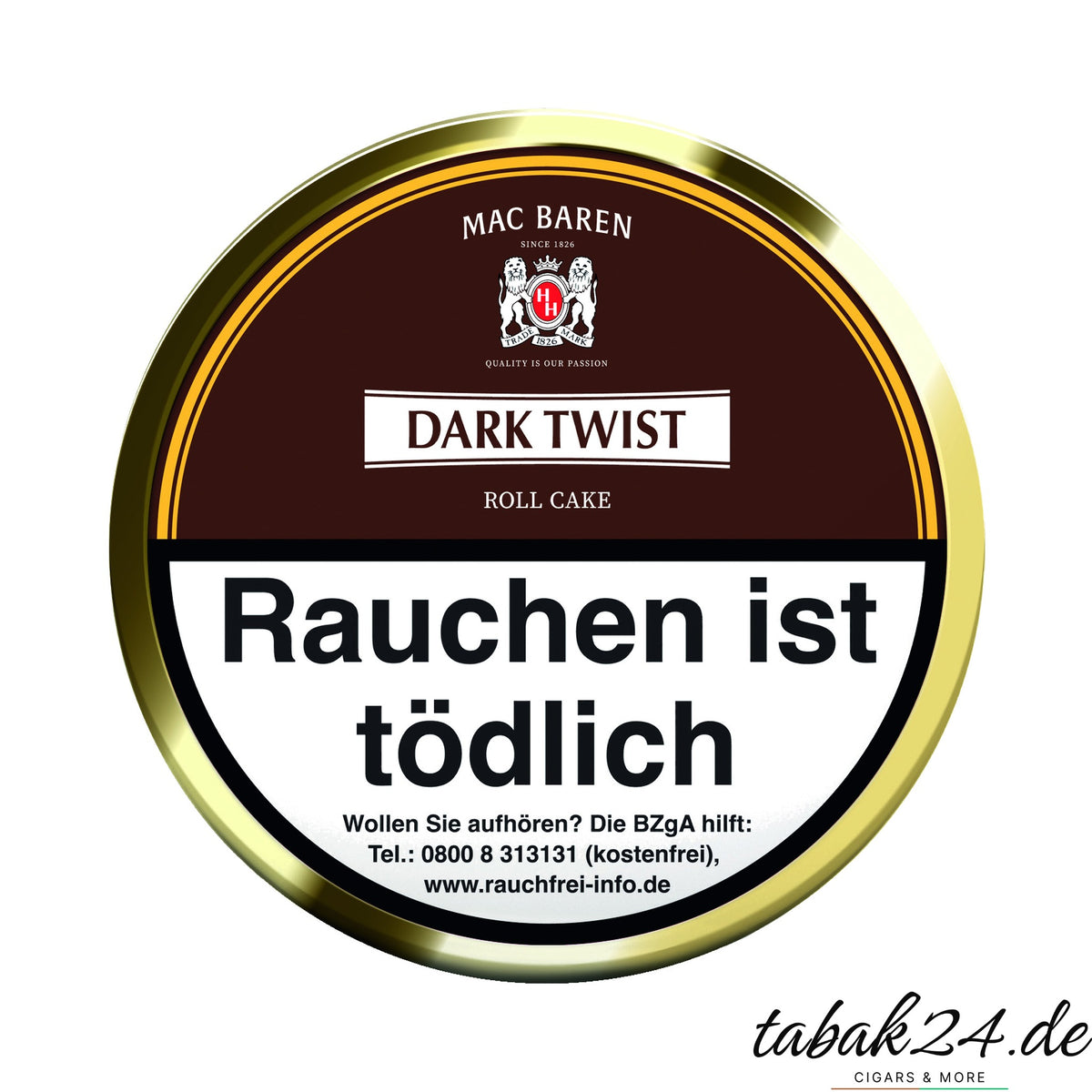 Mac Baren Dark Twist Pfeifentabak, 100 g Dose