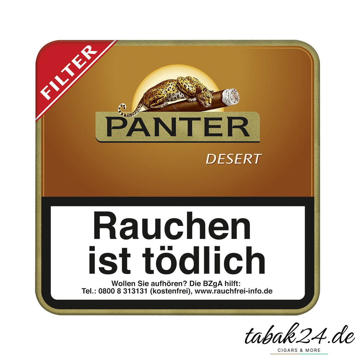 Panter Desert Filter Zigarillos mit Filter in der 20er Blechdose
