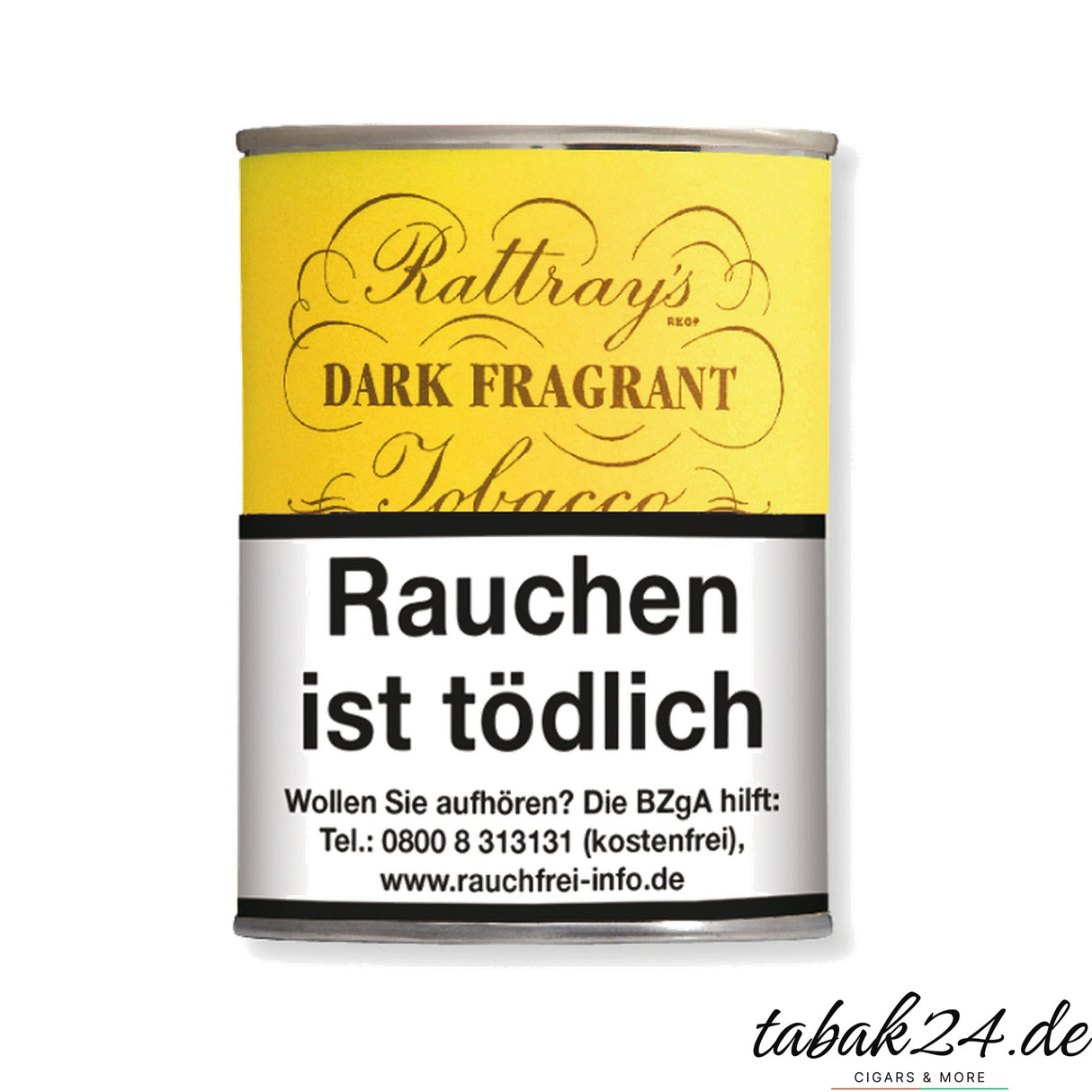 Rattray’s Dark Fragrant Pfeifentabak in der runden 100-g-Dose