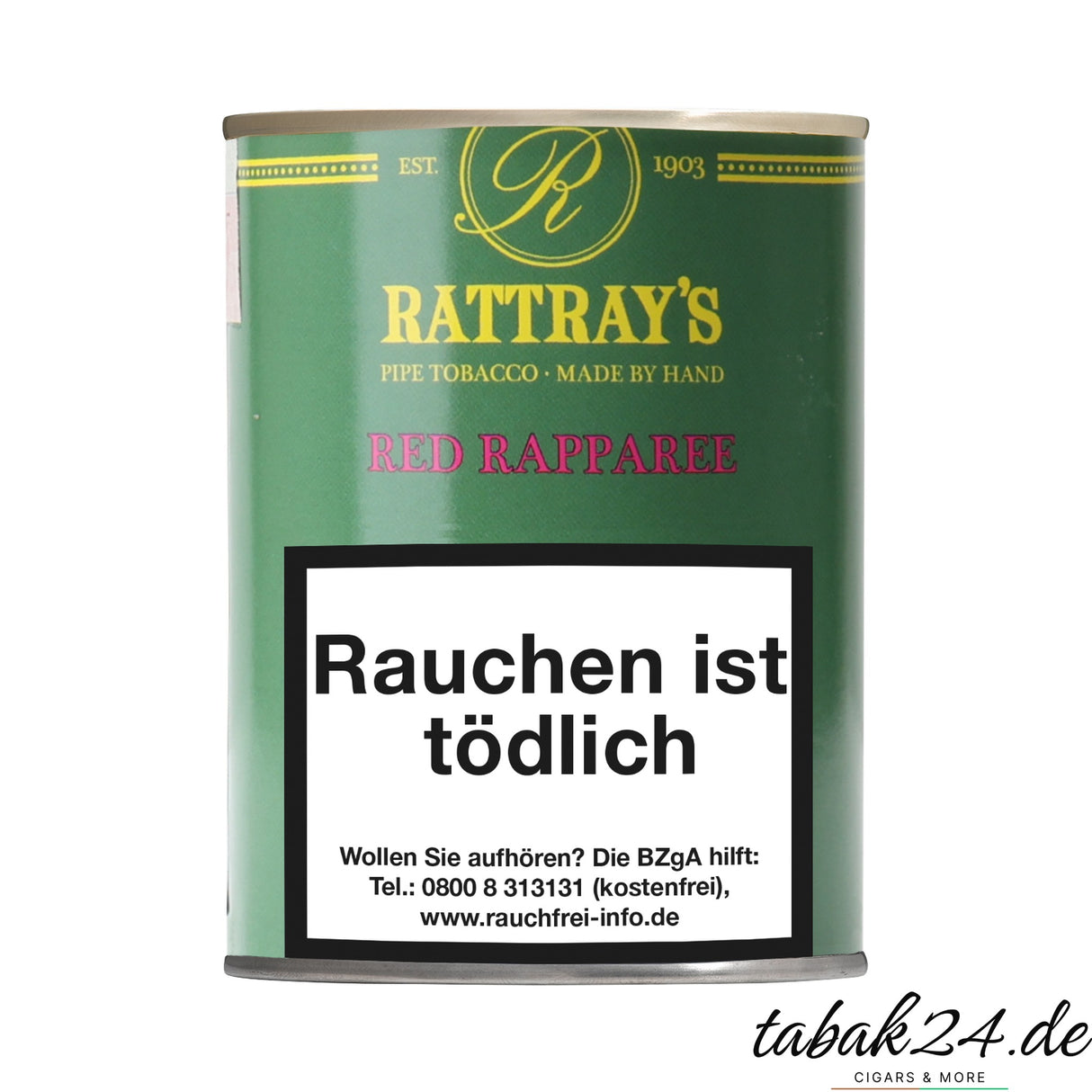 Rattray’s Red Rapparee Pfeifentabak in der runden 100-g-Dose