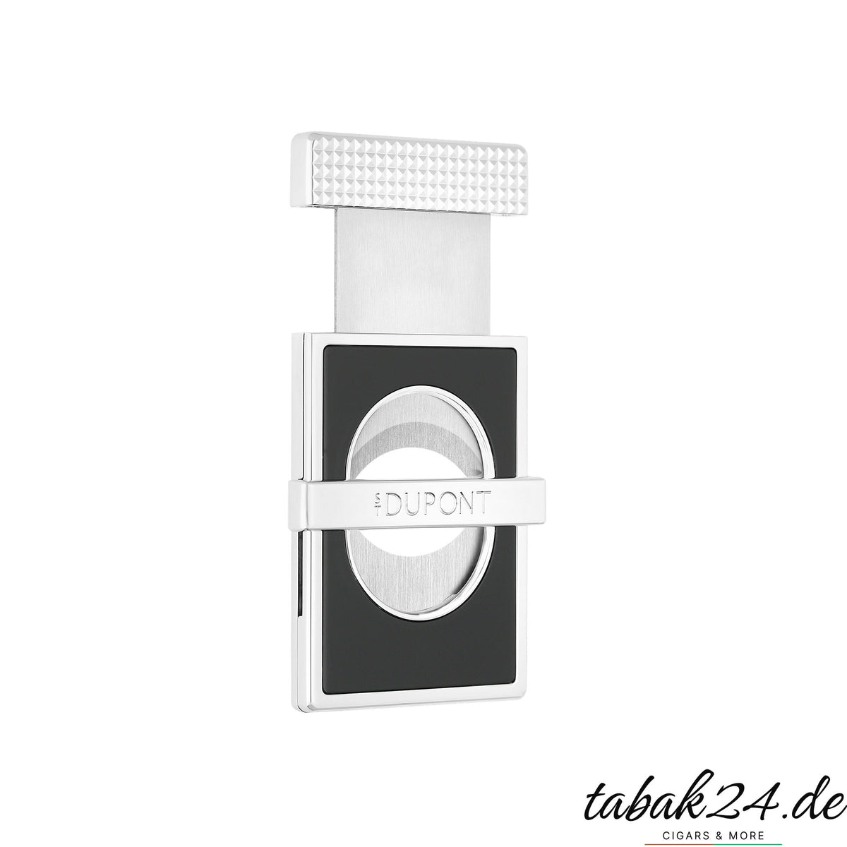 S.T. Dupont Perfect Cut Zigarrenschneider Slim Chrom – geöffnet