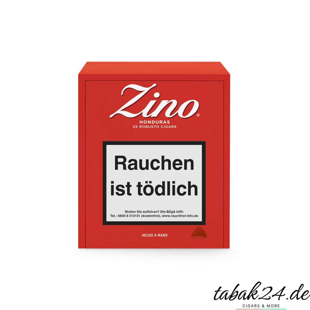Zino Honduras Robusto – 25er Holzkiste geöffnet