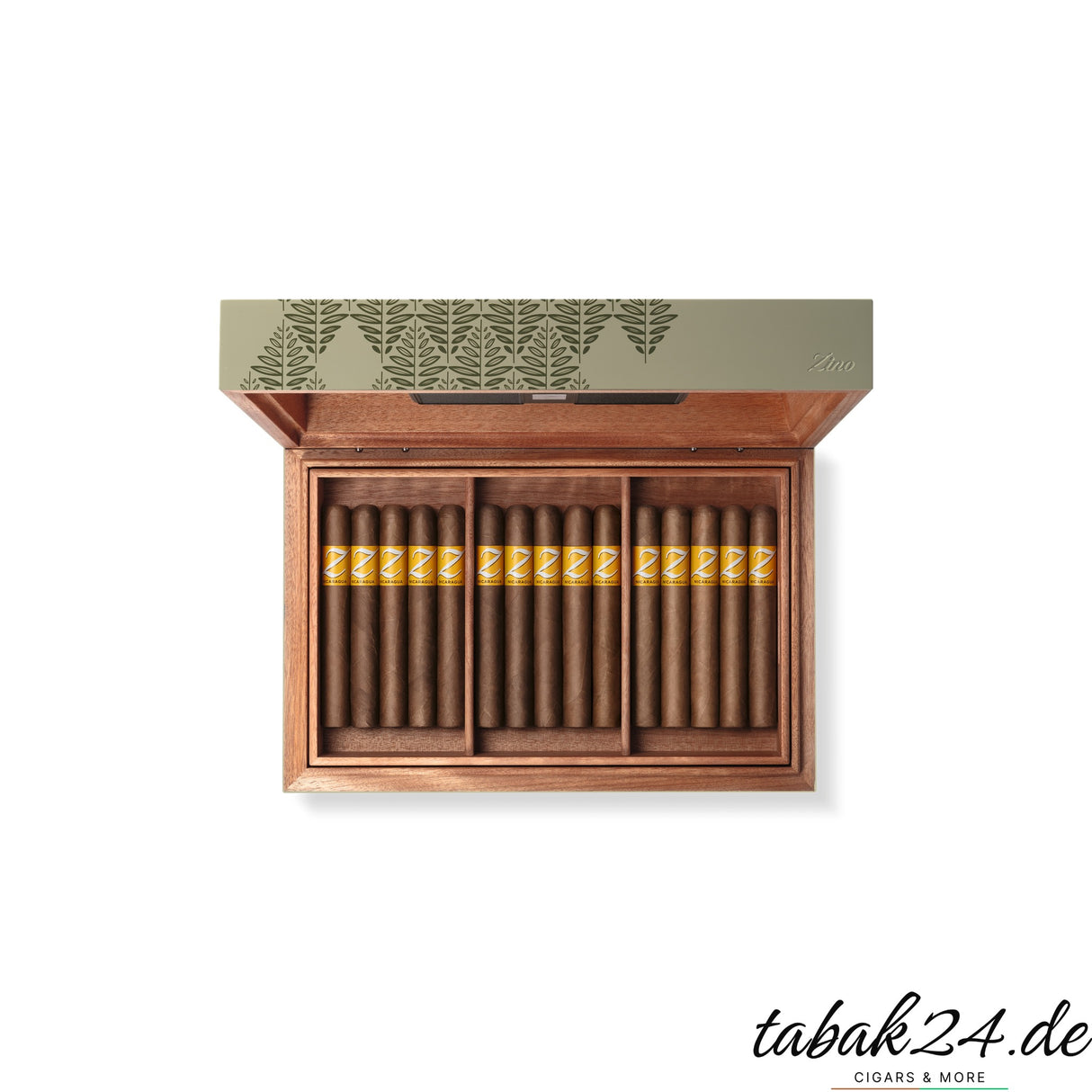 Zino Humidor Z80 Z-Collection – Innenraum mit Zedernholz-Einteilung
