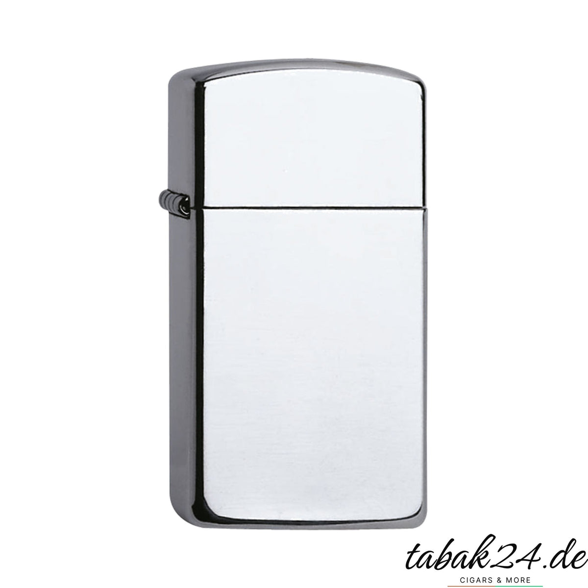 Zippo Slim Feuerzeug Sterling Silber poliert – Sturmfeuerzeug aus massivem Silber