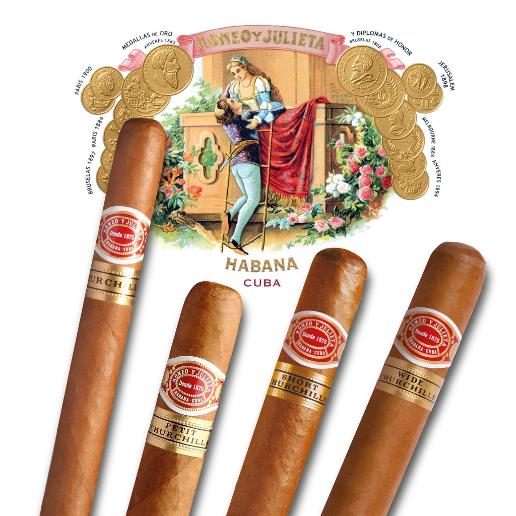 Romeo y Julieta Zigarrenfamilie Petit Churchill Short Churchill Wide Churchill
