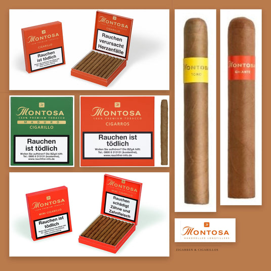 Montosa Sortiment: Zigarillos, Cigarros und Zigarren der Marke Montosa aus der Dominikanischen Republik