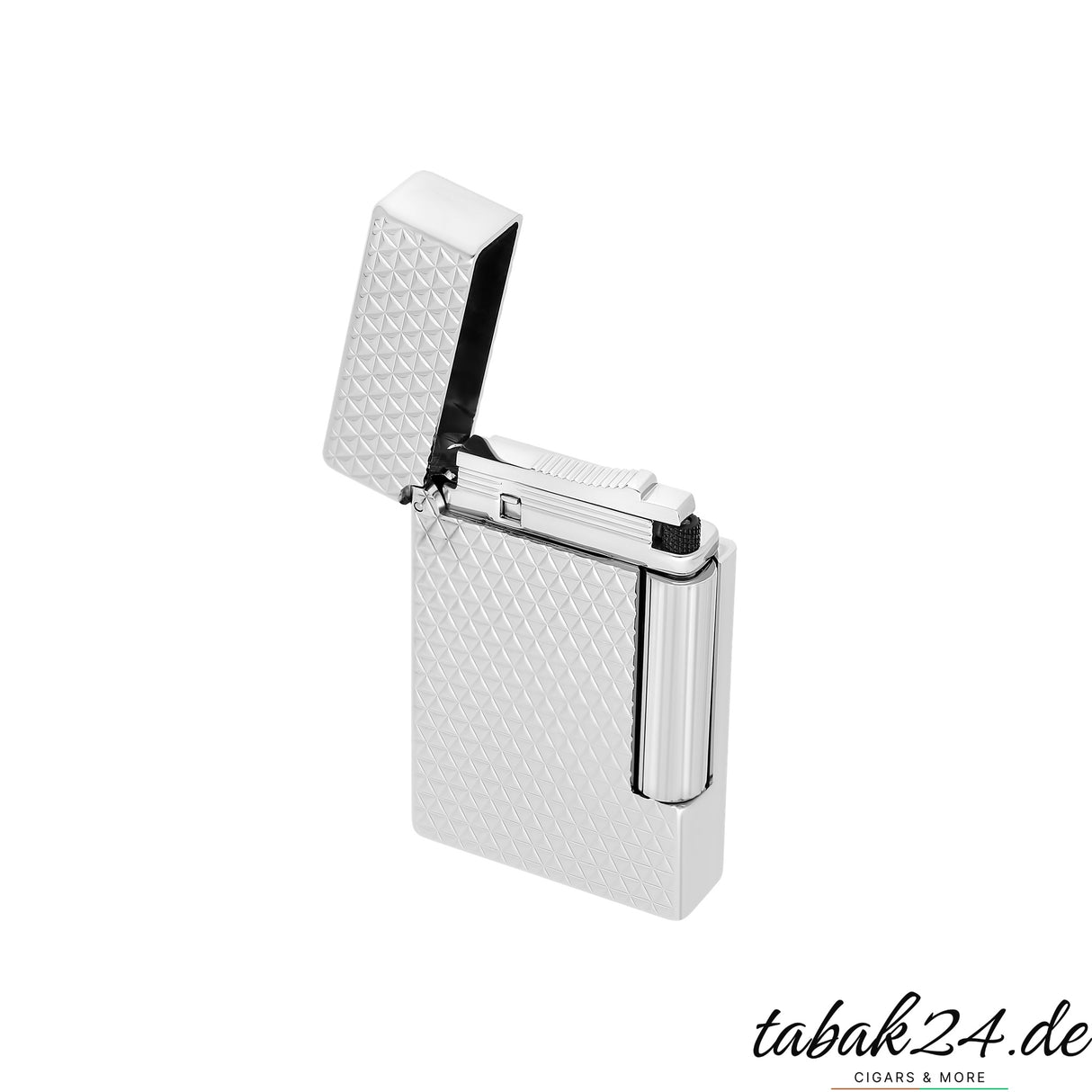 S.T. Dupont Initial Cube 020820 Palladium – geöffnet mit Zündmechanismus