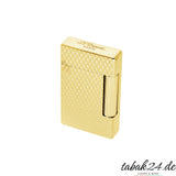 S.T. Dupont Initial Cube 020821 Doré – Schrägansicht mit S.T. Dupont Paris Gravur