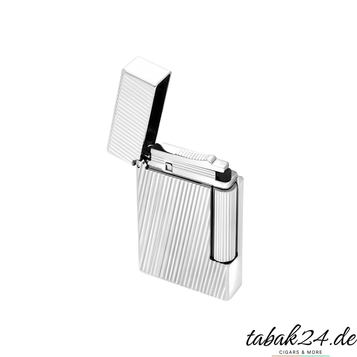 S.T. Dupont Initial Cinétique 020830 Palladium – Schrägansicht mit S.T. Dupont Paris Gravur
