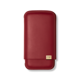 Davidoff Iconic Zigarrenetui XL-3 Rot – Leder-Zigarrenetui für 3 Zigarren, geschlossen