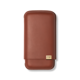 Davidoff Iconic Zigarrenetui XL-3 Braun – Leder-Zigarrenetui für 3 Zigarren, geschlossen