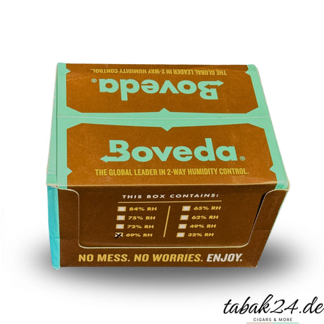 Boveda 60 Gramm Sparpack mit zwölf 69 Prozent Feuchtigkeitspacks