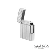S.T. Dupont Ligne 1 Feuerzeug C14021 Vertical Line Palladium – geöffnet mit sichtbarem Zündmechanismus