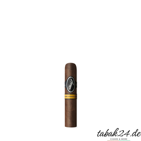 Davidoff Puro Dominicano Short Robusto Einzelzigarre mit schwarzem Band und gelbem Puro Dominicano Ring