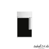 S.T. Dupont Ligne 2 Feuerzeug C16602 Noir Mat Palladium – Vorderansicht